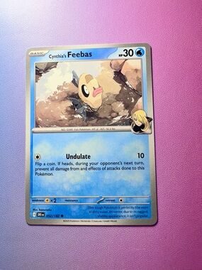 cynthia’s feebas - 052/182 (common) — pokemon: destined rivals